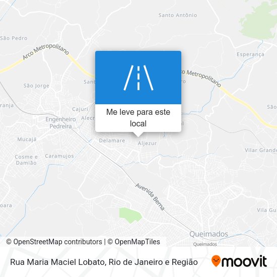 Rua Maria Maciel Lobato mapa
