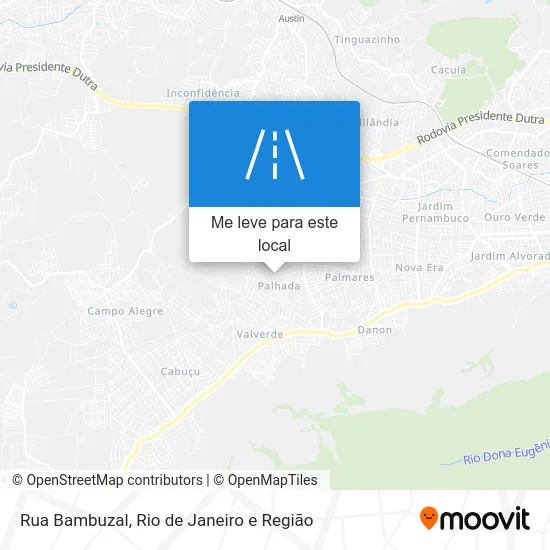 Rua Bambuzal mapa
