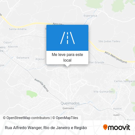 Rua Alfredo Wanger mapa