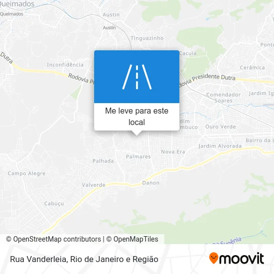 Rua Vanderleia mapa