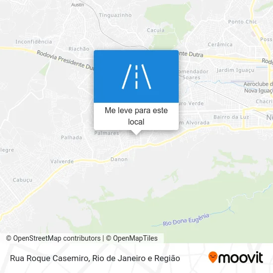 Rua Roque Casemiro mapa