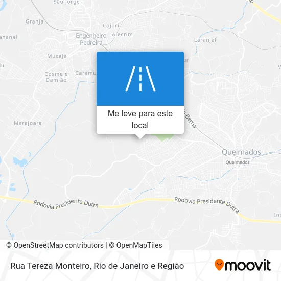 Rua Tereza Monteiro mapa