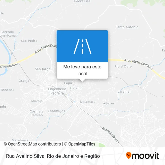 Rua Avelino Silva mapa