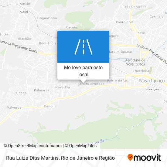 Rua Luiza Dias Martins mapa