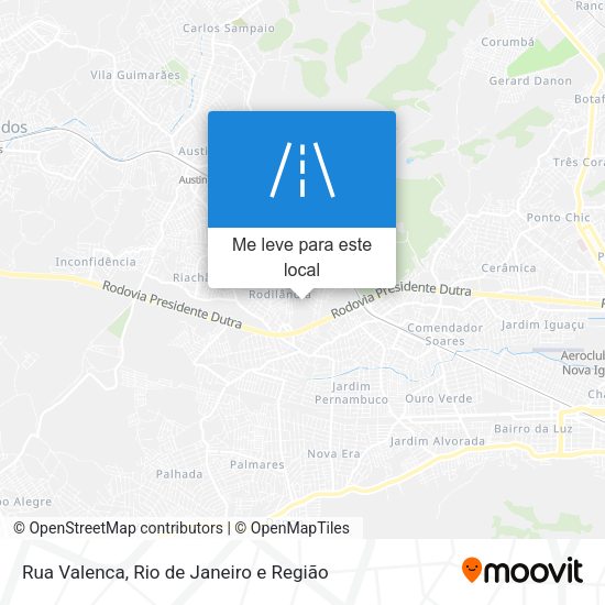 Rua Valenca mapa