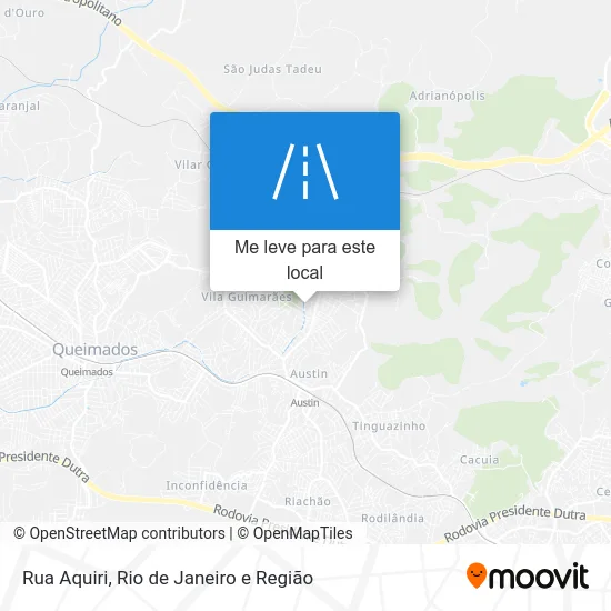 Rua Aquiri mapa
