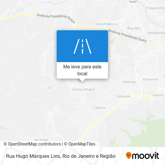 Rua Hugo Marques Lins mapa