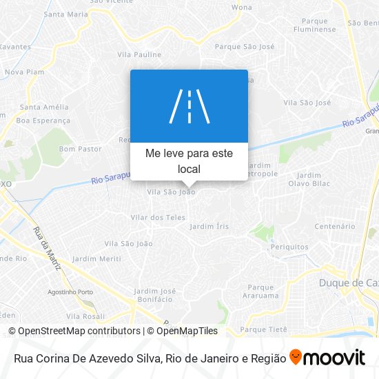 Rua Corina De Azevedo Silva mapa