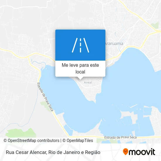 Rua Cesar Alencar mapa