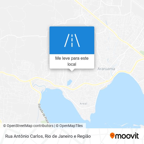 Rua Antônio Carlos mapa