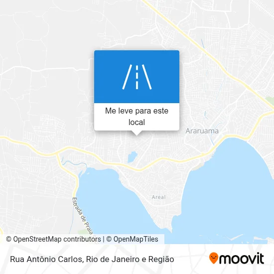 Rua Antônio Carlos mapa