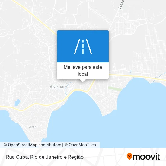 Rua Cuba mapa