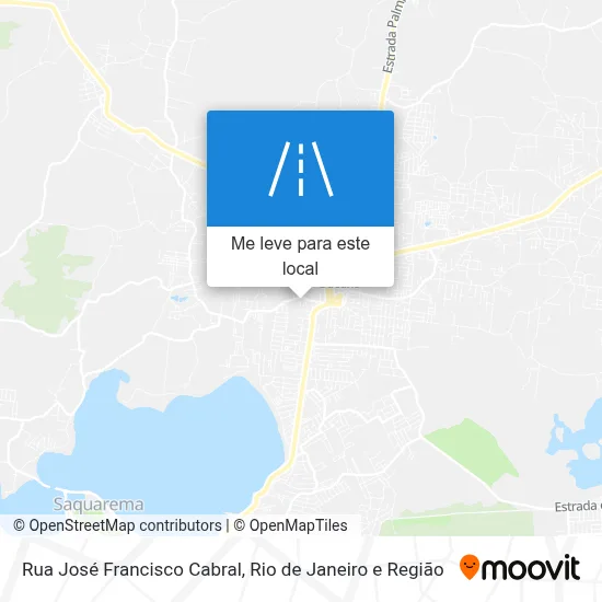 Rua José Francisco Cabral mapa