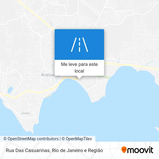 Rua Das Casuarinas mapa