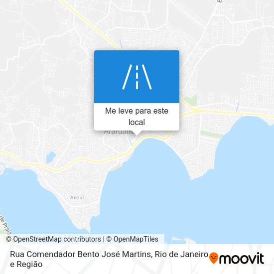 Rua Comendador Bento José Martins mapa