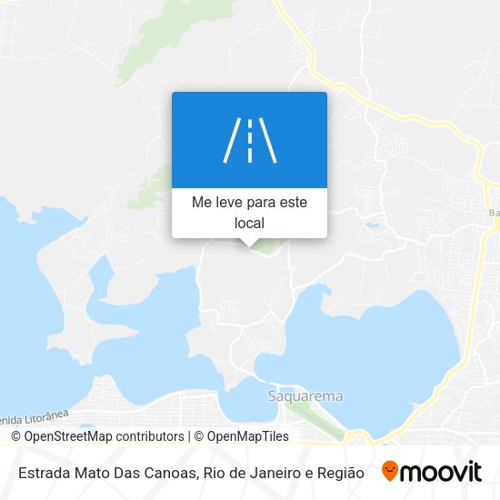 Estrada Mato Das Canoas mapa