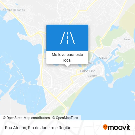 Rua Atenas mapa