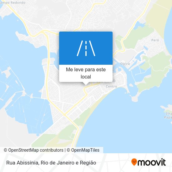 Rua Abissinia mapa