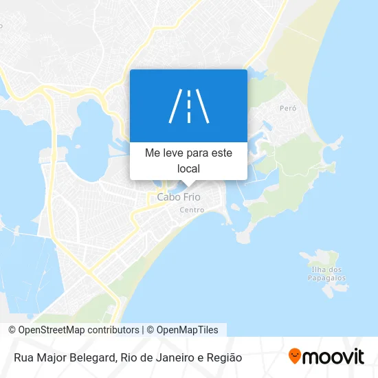 Rua Major Belegard mapa