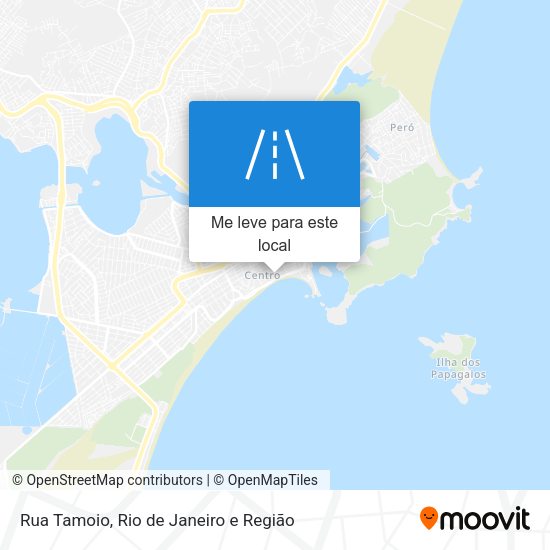 Rua Tamoio mapa