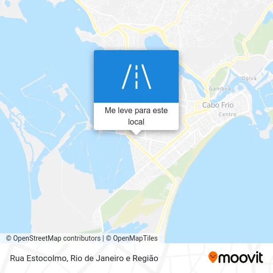 Rua Estocolmo mapa
