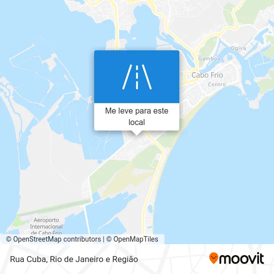 Rua Cuba mapa