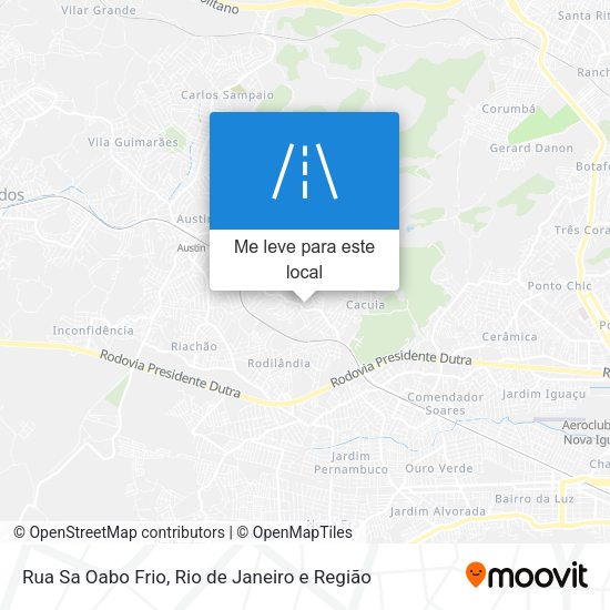 Rua Sa Oabo Frio mapa