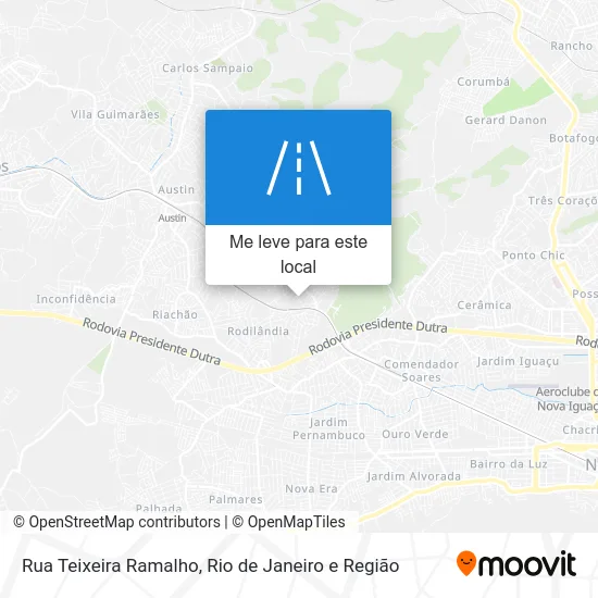 Rua Teixeira Ramalho mapa