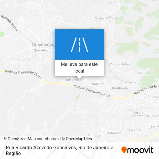 Rua Ricardo Azevedo Goncalves mapa