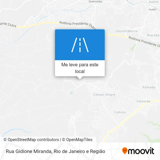 Rua Gidione Miranda mapa