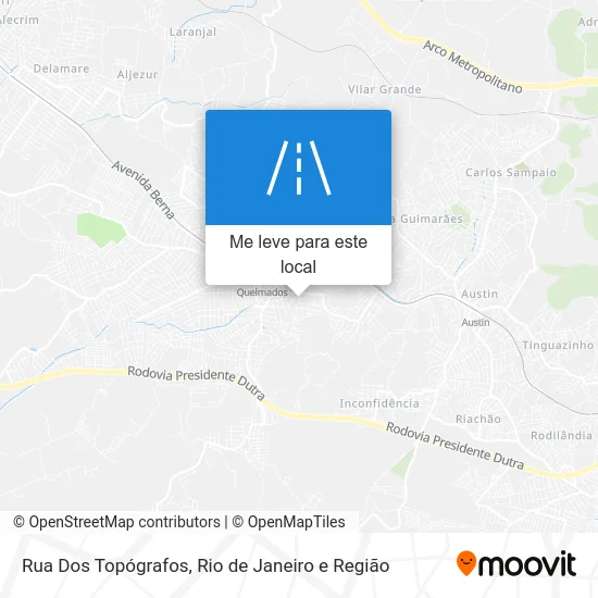 Rua Dos Topógrafos mapa