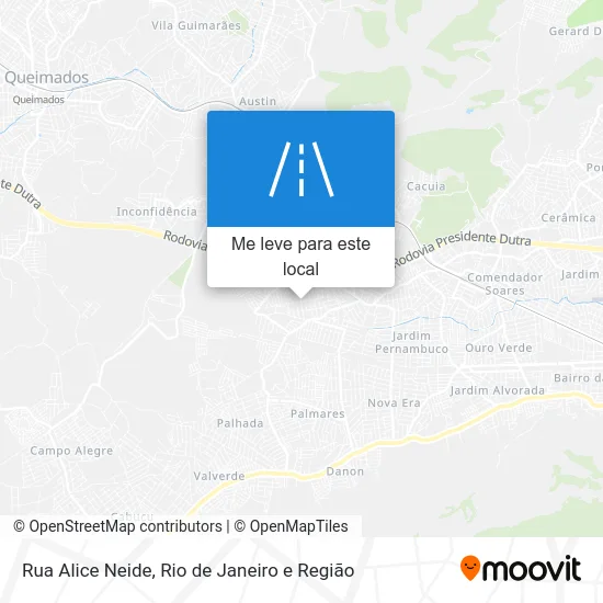 Rua Alice Neide mapa