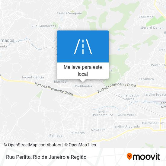 Rua Perlita mapa