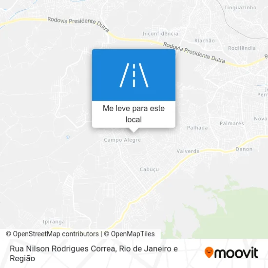 Rua Nilson Rodrigues Correa mapa
