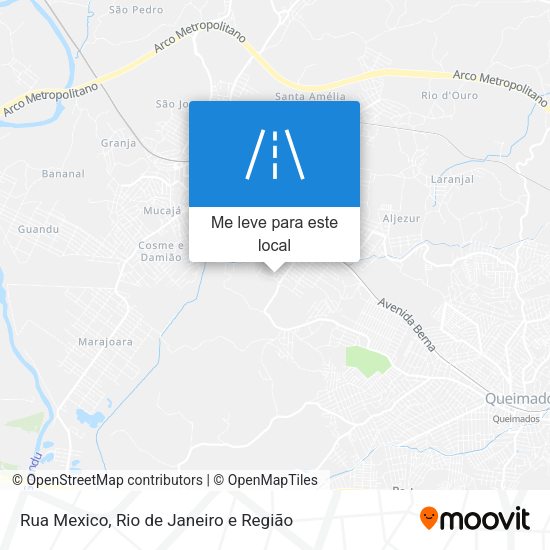 Rua Mexico mapa