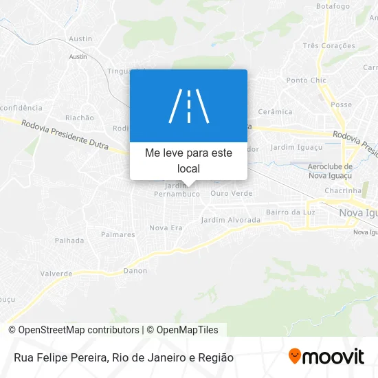 Rua Felipe Pereira mapa