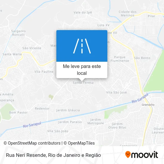 Rua Neri Resende mapa