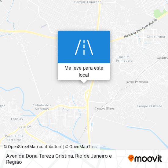 Avenida Dona Tereza Cristina mapa