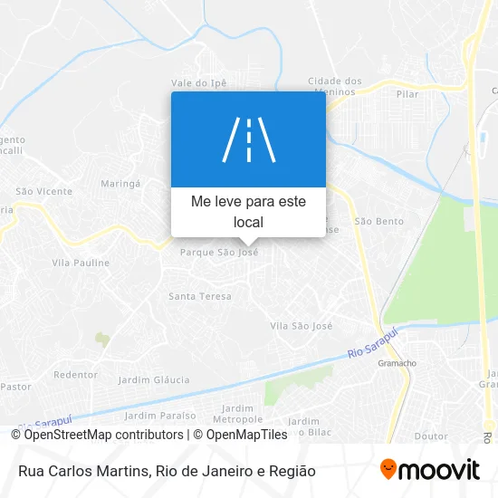 Rua Carlos Martins mapa