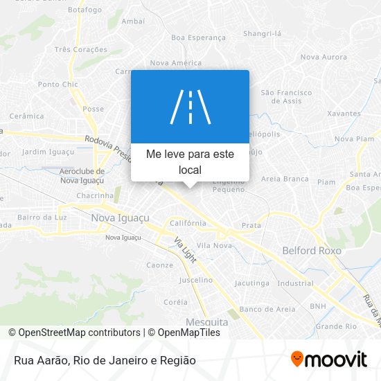 Rua Aarão mapa