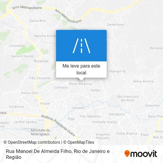 Rua Manoel De Almeida Filho mapa