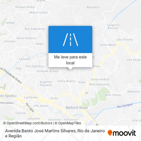 Avenida Bento José Martins Silvares mapa