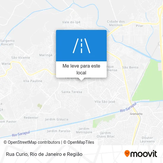 Rua Curio mapa