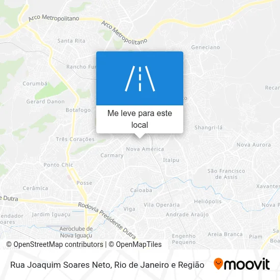 Rua Joaquim Soares Neto mapa