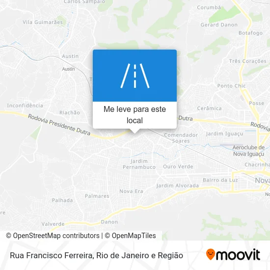 Rua Francisco Ferreira mapa