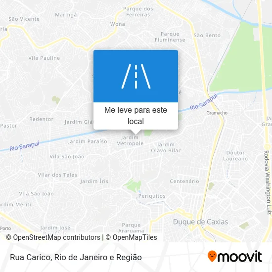 Rua Carico mapa