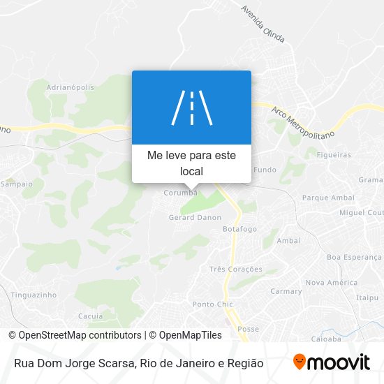 Rua Dom Jorge Scarsa mapa