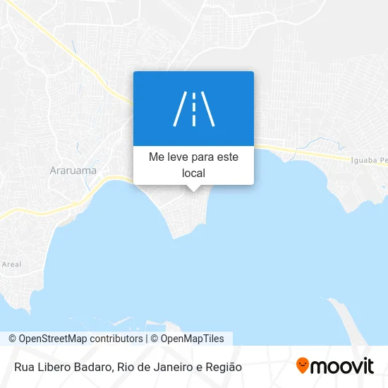 Rua Libero Badaro mapa