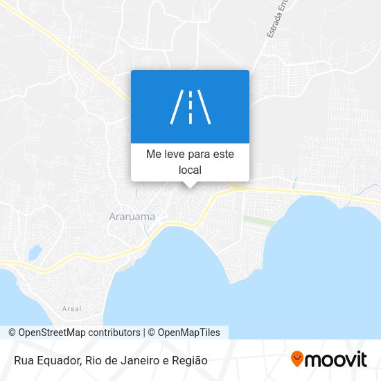 Rua Equador mapa