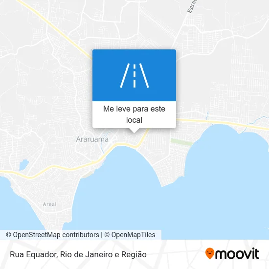 Rua Equador mapa